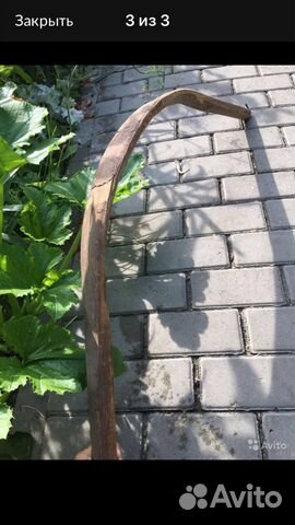 Старинное коромысло с крюками для вёдер