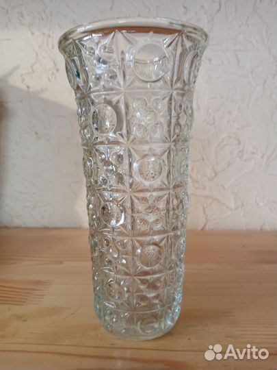 Ваза стеклянная советская. Уршельский завод