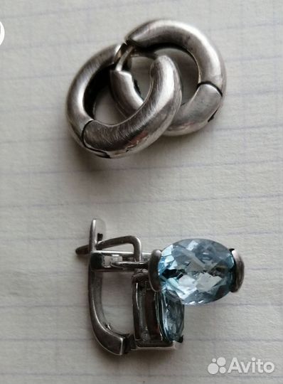 Серьги серебряные