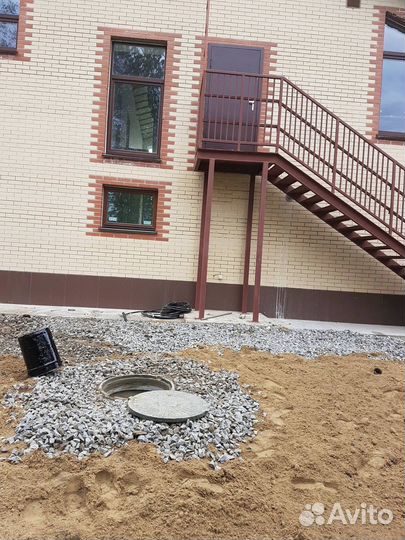 Септики выгребные ямы из бетонных колец