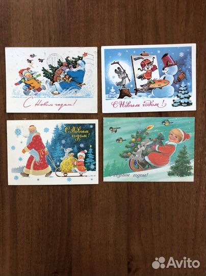 Зарубин, открытки - 9 штук