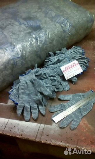 Перчатки хб строительные