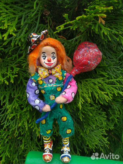 Ватная елочная игрушка