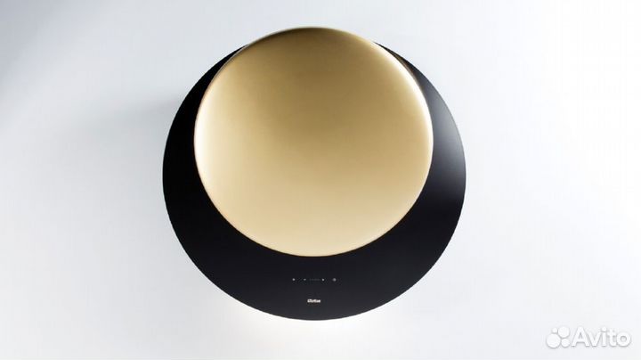Наклонная вытяжка Sirius sltc94 eclipse black/gold