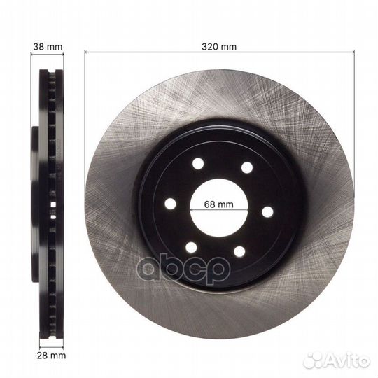 Диск тормозной BR0215S avantech