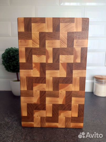 Доска разделочная торцевая (Зигзаги)