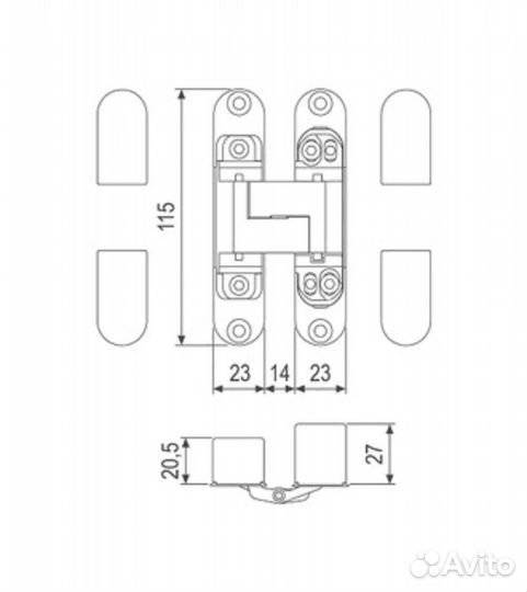 Петли скрытые AGB Eclipse 3.0