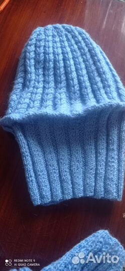 Комплект шапка и шарф новый женский