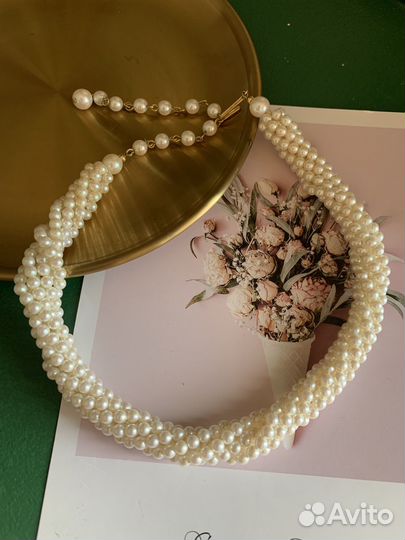 Винтажное колье жемчуг