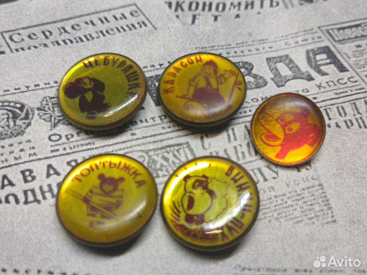 Значки СССР.детские, мультфильм.лот