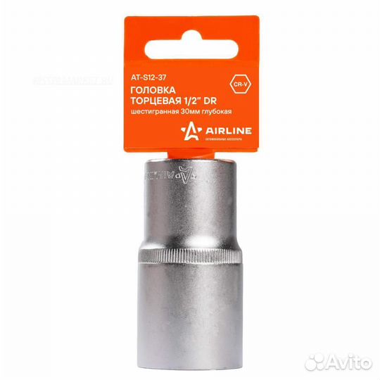 Airline AT-S12-37 Головка торцевая 1/2 DR шестигра