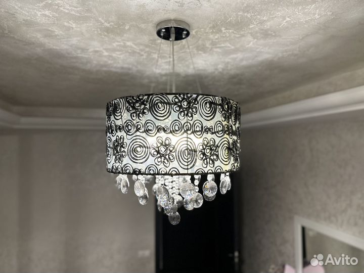 Люстра потолочная с кристаллами Swarovski