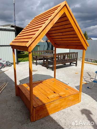 Песочница деревянная детская