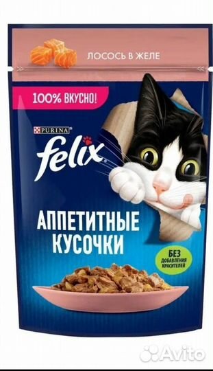 Влажный корм для кошек феликс