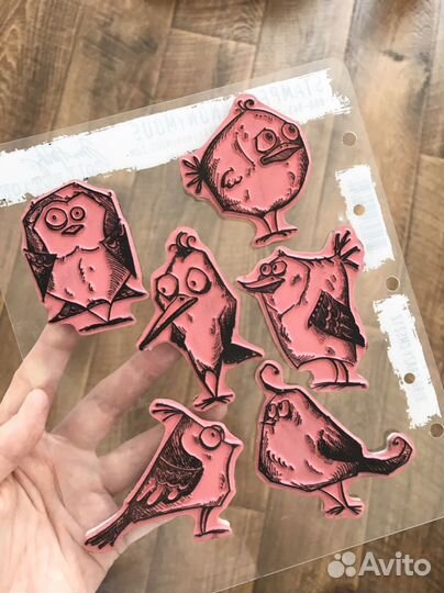 Штампы для скрапбукинга Tim Holtz птички