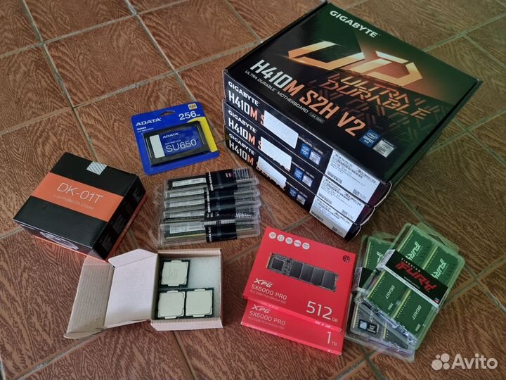 Комплект i3-10105f + Gigabyte H410M S2H V2 Новый