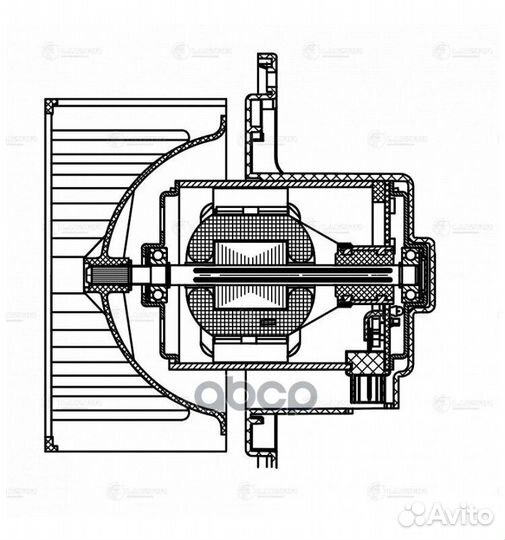 Вентилятор отопителя Hyundai Matrix (01) (LFh