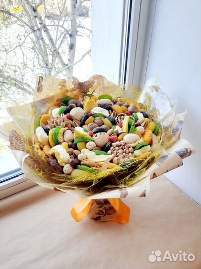 Съедобный букет, букет из сухофруктов, подарок