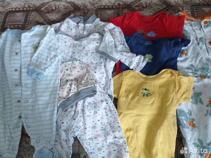 Большой пакет одежды для девочки с3м до года