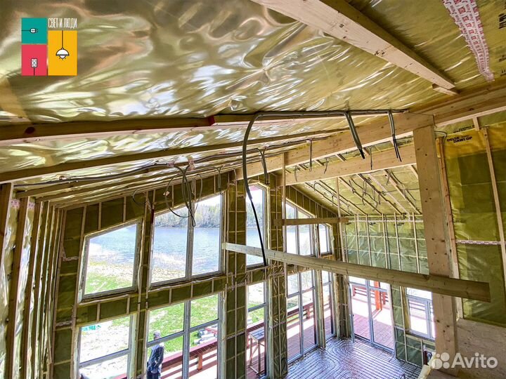 Электрика под ключ в частном доме, электромонтаж