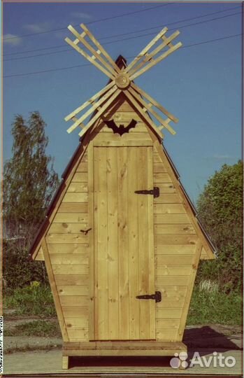 Дачный туалет с дельфином KES