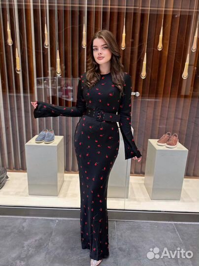 Платье 7 расцветок из рифлёного шелка