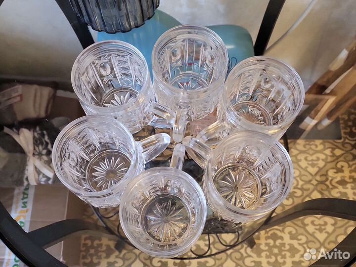 Хрусталь СССР кружки и ваза