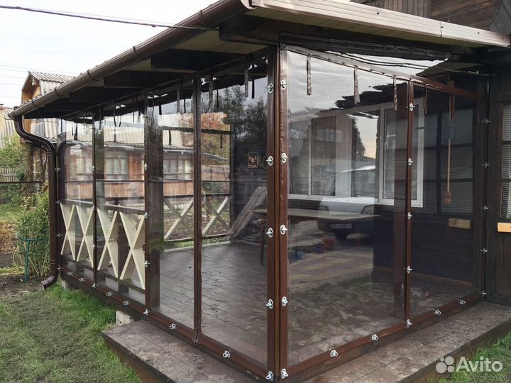 Мягкие окна (шторы) для террасс, веранд и беседок