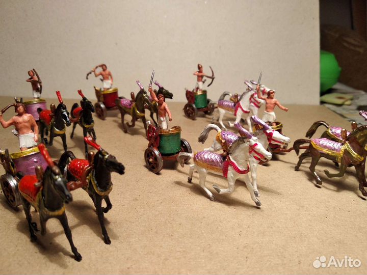 Солдатики 1:72. Египетские пехота и колесница окра