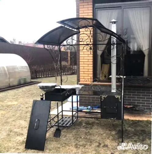 Мангал С печкой под казан