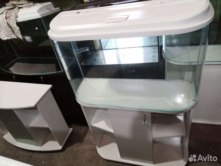 Аквариум120 л. С загнутым стеклом