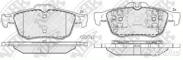 Колодки тормозные дисковые nissan primera 1.6 2
