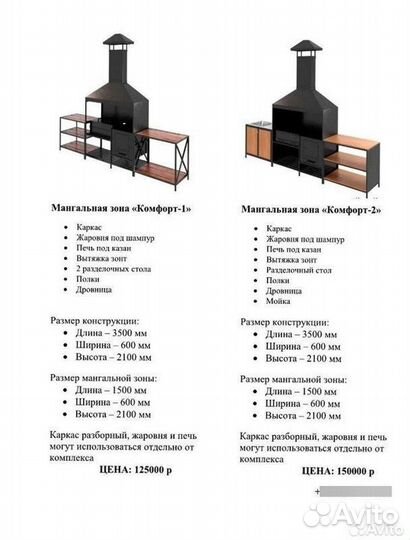 Мангальная зона Комфорт-6