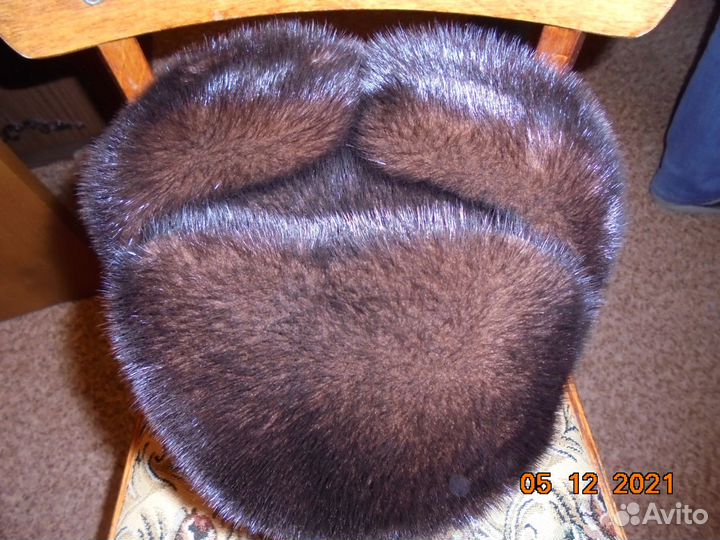 Норковая шапка мужская 55 64