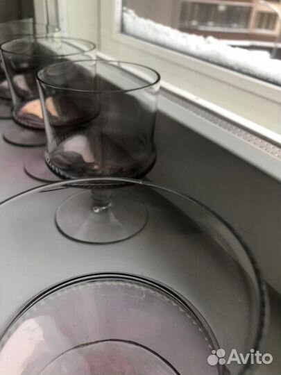 Бокалы цветное стекло СССР