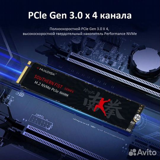 Твердотельный накопитель SSD m2 nvme 512gb huadisk