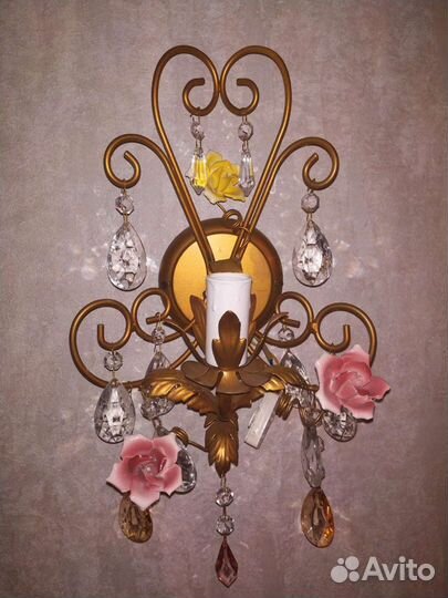 Настенный светильник бра хрусталь Италия