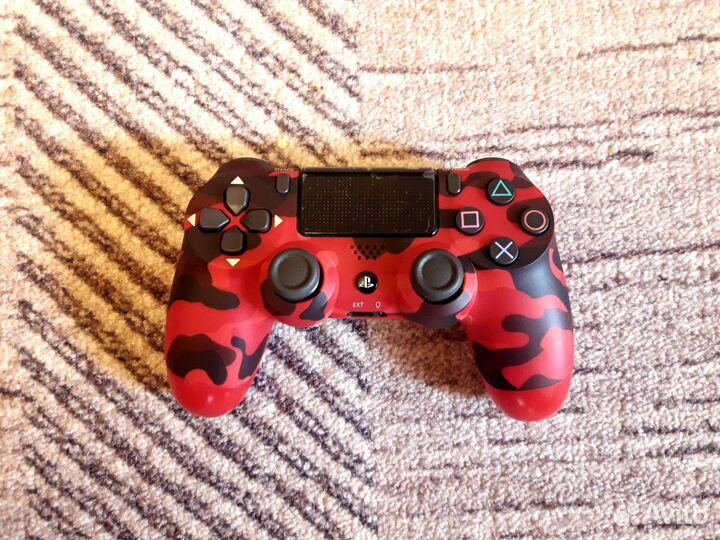 Красный Геймпад Plystation 4 Джойстик Dualshock
