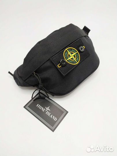 Сумка бананка через плечо поясная Stone Island