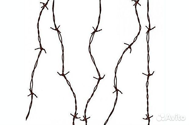 Колючая проволока коричневая карнавальная