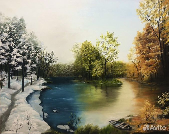 Интерьерная картина маслом на холсте