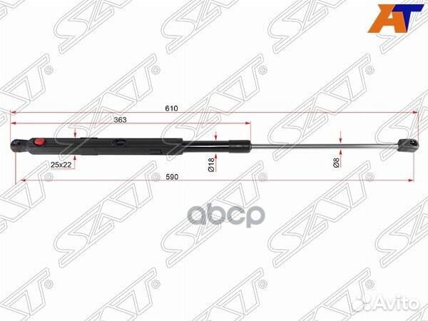Амортизатор капота mercedes GL-class X164 07- L