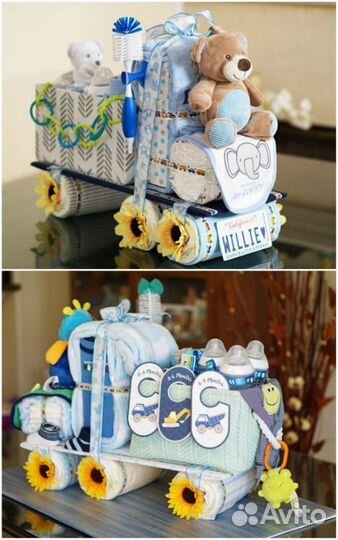 Торт из памперсов подгузников