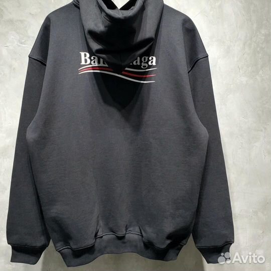 Черная худи Balenciaga