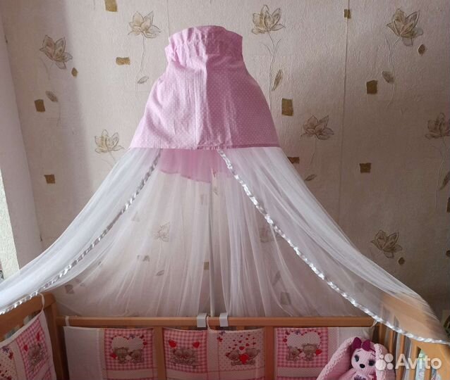 Балдахин и держатель в детскую кроватку