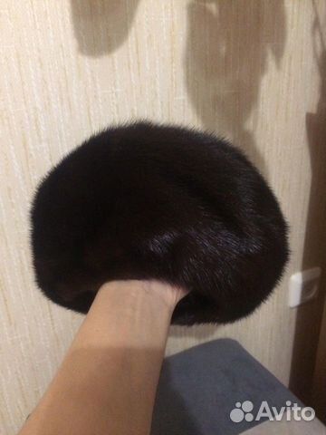 Берет норковый новый