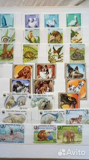 Марки СССР Фауна Флора 1983-1987г (Бел обл)