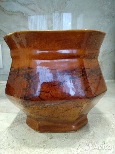 Керамический цветочный горшок