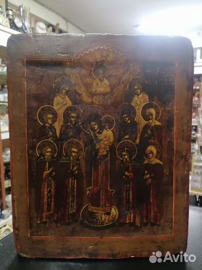Икона ковчег 18век Старообрядческая 