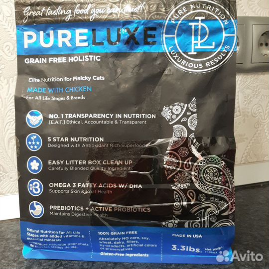 Корм для кошек Pureluxe